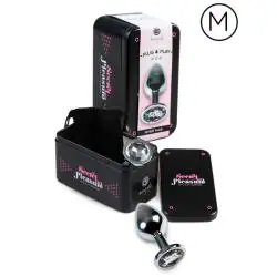 Secretplay - plug anal aluminio transparente 7 cm Secretplay - plug anal aluminio transparente 7 cm