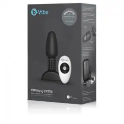 B-vibe - rimming control remoto anal plug petite negro B-vibe - rimming control remoto anal plug petite negro