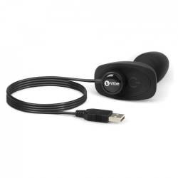 b-Vibe Rimming Petite con su cable de carga USB