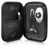 Estuche de almacenaje del b-Vibe Rimming Petite con el plug y el mando