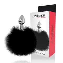Darkness - extra buttplug anal con cola negro 7 cm Darkness - extra buttplug anal con cola negro 7 cm