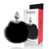 Darkness extra buttplug anal con cola negro 7cm - 2