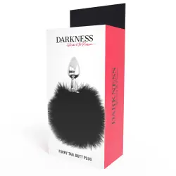 Darkness - extra buttplug anal con cola negro 7 cm Darkness - extra buttplug anal con cola negro 7 cm