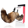 Darkness cola natural con plug anal silicona 10cm - 2