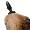 Darkness cola natural con plug anal silicona 10cm - 3