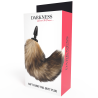 Darkness cola natural con plug anal silicona 10cm - 4