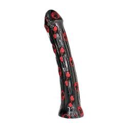 All black plug dildo 31cm - - 3
