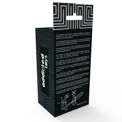 Addicted toys - plug anal con anilla doble pene y testículos negro