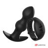 Plug anal vibrador Tiberio con mando reloj Watchme, junto al reloj de mando