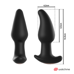 Ambiguo plug anal vibrador con rotación de perlas control remoto amadeus - - 4