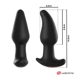 Anbiguo - watchme control remoto plug anal vibrador con rotación de perlas amadeus