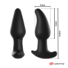 Ambiguo plug anal vibrador con rotación de perlas control remoto amadeus - 4