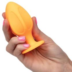 Plug grande Cheeky naranja en la mano