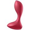 Satisfyer Backdoor Lover rojo, vista de lado