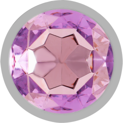 Intense - plug anal metal con cristal violeta talla s -  - 3
