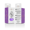 Intense - plug anal metal con cristal violeta talla s - 6
