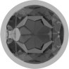 Intense - plug anal metal con cristal negro talla s - 3