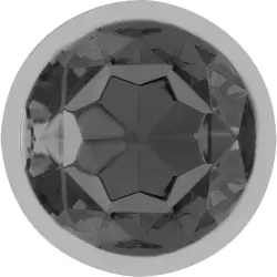 Intense - plug anal metal aluminio con cristal negro talla l Intense - plug anal metal aluminio con cristal negro talla l