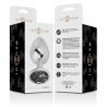 Intense - plug anal metal con cristal negro talla l - 6