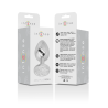 Intense - plug anal metal con cristal plata talla s - 5