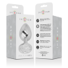 Intense - plug anal metal con cristal plata talla l - 4