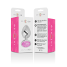 Intense - plug anal metal con cristal rosa talla s - 6