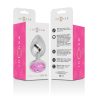 Intense - plug anal metal con cristal rosa talla m - 6