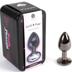 Secret play - gunmetal butt plug talla s 7 cm - - 2