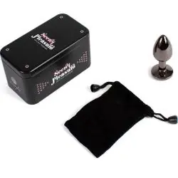 Secretplay - gunmetal butt plug talla s 7 cm