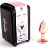 Secret play - metal butt plug oro rosa talla s 7 cm - 2