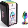 Secret play - metal butt plug multicolor talla s 7 cm - 2