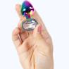 Secret play - metal butt plug multicolor talla s 7 cm - 3