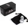 Secret play - metal butt plug corazón transparente talla s 7 cm - 4