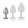 Plug Intense con Corazón Rosa, Talla S, los tres tamaños, resaltada la talla S