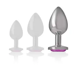 Intense - plug anal metal aluminio corazón rosa talla l Intense - plug anal metal aluminio corazón rosa talla l
