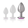 Intense - plug anal metal aluminio corazón rosa talla l - 5