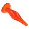 Plug anal tacto suave rojo 14.2 - 3