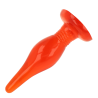 Plug anal tacto suave rojo 14.2 - 4