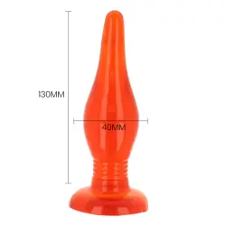 Baile - plug anal tacto suave rojo 14.2 cm Baile - plug anal tacto suave rojo 14.2 cm