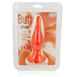 Baile - plug anal tacto suave rojo 14.2 cm Baile - plug anal tacto suave rojo 14.2 cm