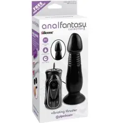 Anal fantasy plug thruster vibrador color negro - - 2