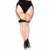 Leg avenue medias nude con tacon cubano y costura trasera plus - 2