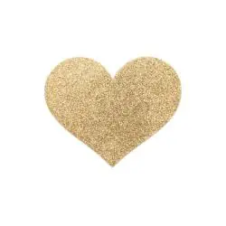 Bijoux - indiscrets pezoneras flash corazón dorado