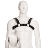 Leather body black bull dog harness - 2