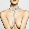Désir métallique collar metálico plateado - 3