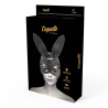 Coquette  mascara cuero vegano con orejas de conejo - 5
