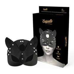 Coquette  mascara cuero vegano con orejas de gato -  - 2