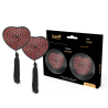 Coquette chic desire cubre pezones rojo / negro - 2