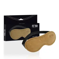 Fetish submissive origen - antifaz cuero vegano con forro de neopreno
