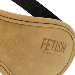 Fetish submissive origen - antifaz cuero vegano con forro de neopreno